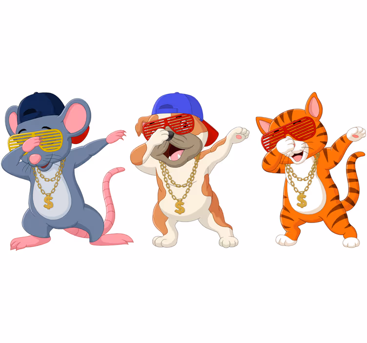 Store enrouleur chambre enfant animaux rigolos - TenStickers