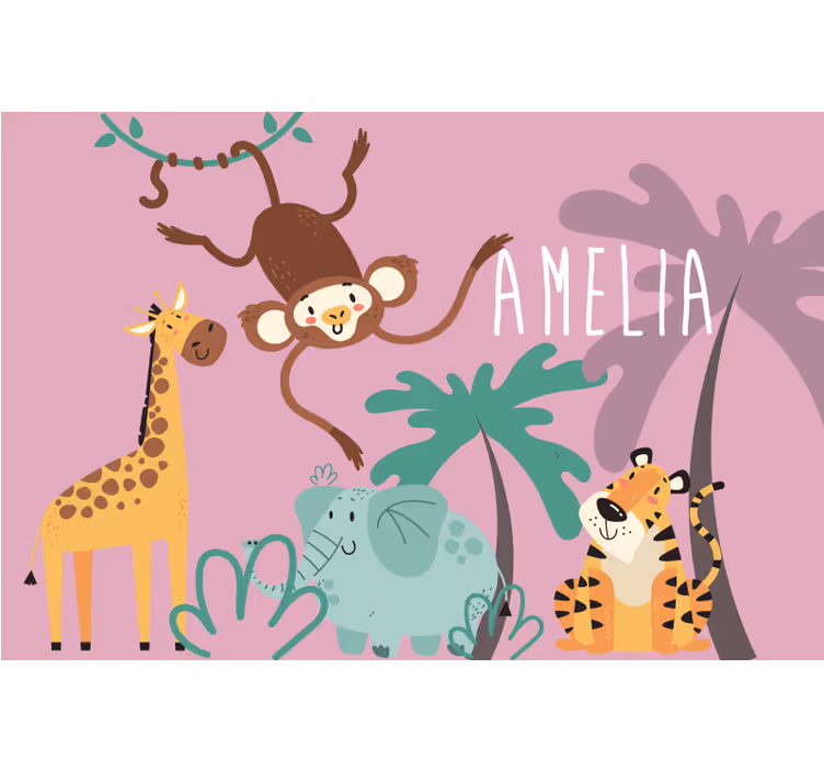 Store enrouleur chambre enfant jungle bohème - TenStickers