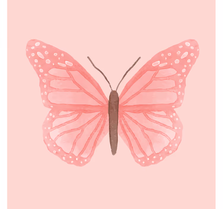 Store enrouleur chambre enfant motifs papillons roses - TenStickers