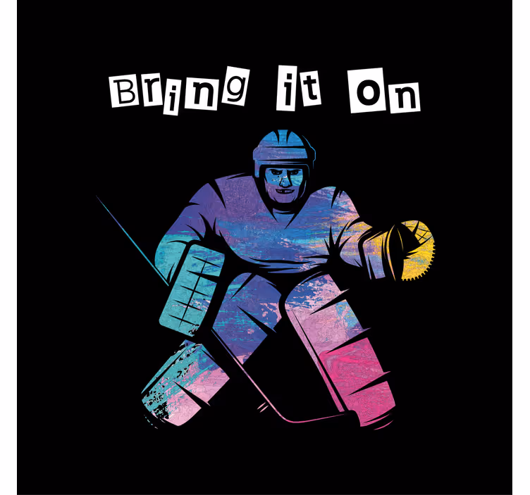 Store enrouleur chambre enfant hockey sur glace - TenStickers