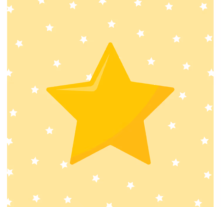 Store enrouleur chambre enfant étoile classique jaune - TenStickers