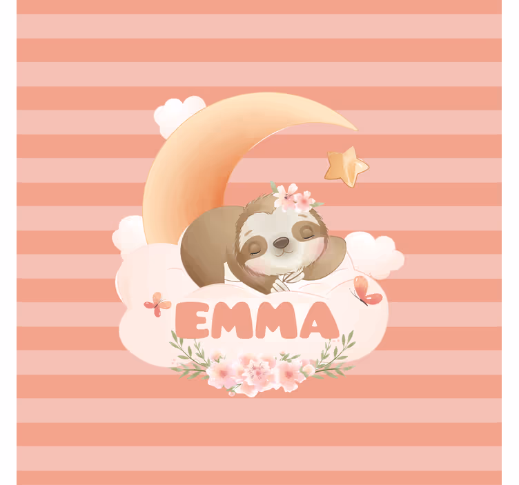 Store enrouleur chambre enfant paresseux personnalisé - TenStickers