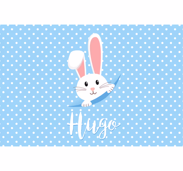 Store enrouleur chambre enfant lapin mignon personnalisé - TenStickers