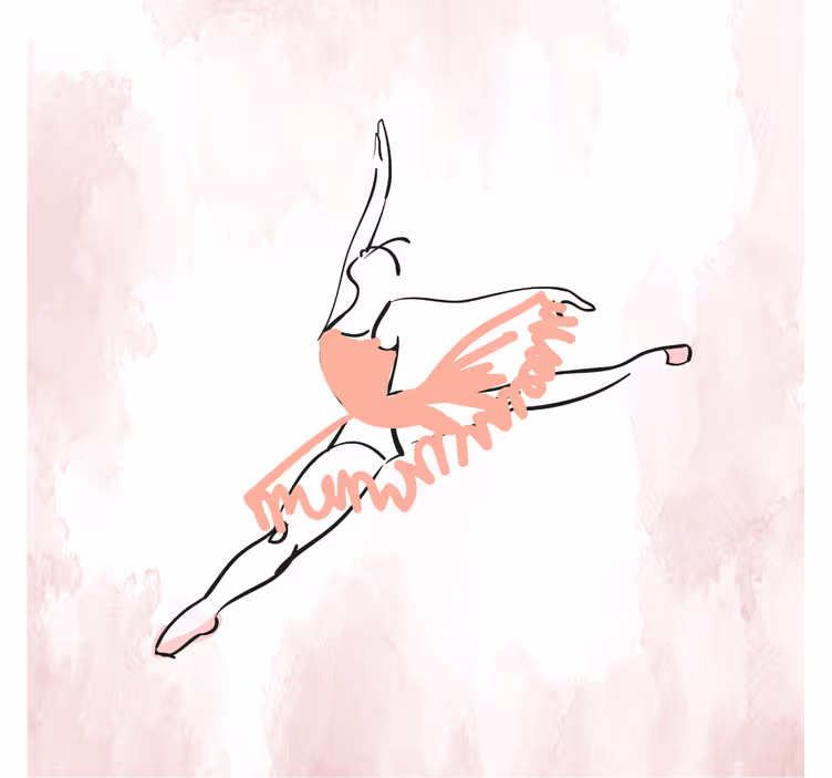 Store enrouleur chambre enfant danseuse ballerine - TenStickers
