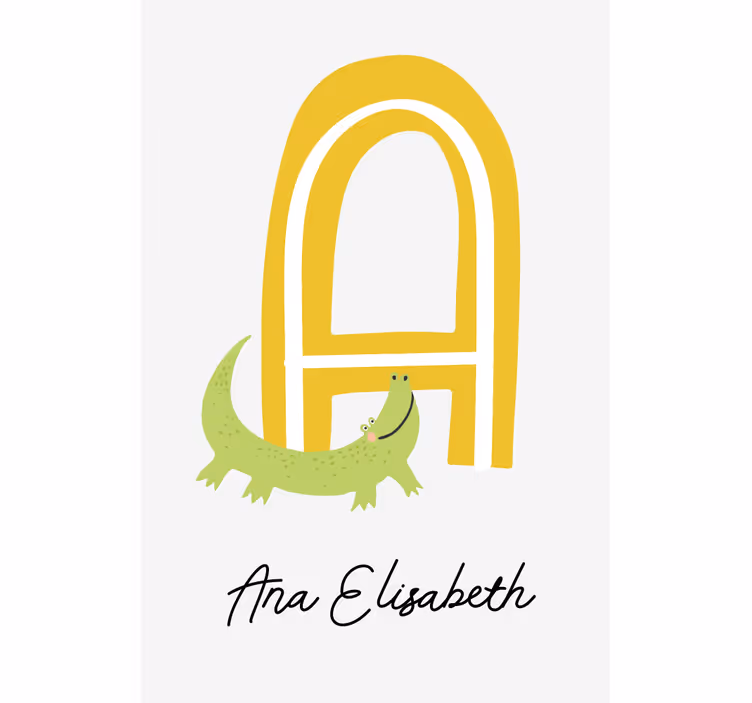 Store enrouleur chambre enfant lettre du prénom - TenStickers