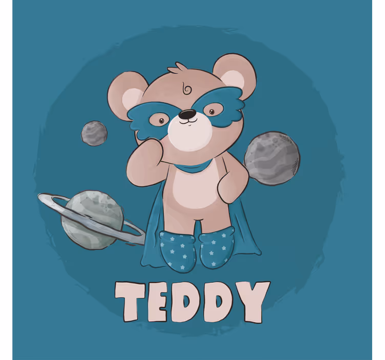 Store enrouleur chambre enfant héros ours - TenStickers
