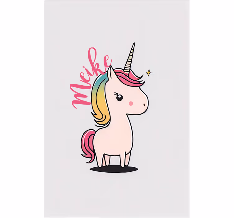 Store enrouleur chambre enfant licorne cartoon - TenStickers