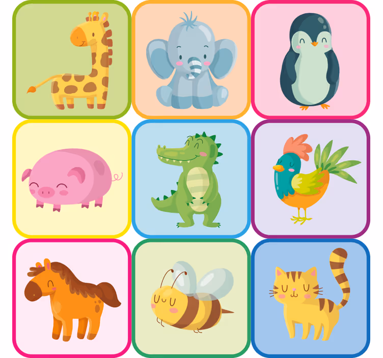 Store enrouleur chambre enfant sticker animal meuble - TenStickers