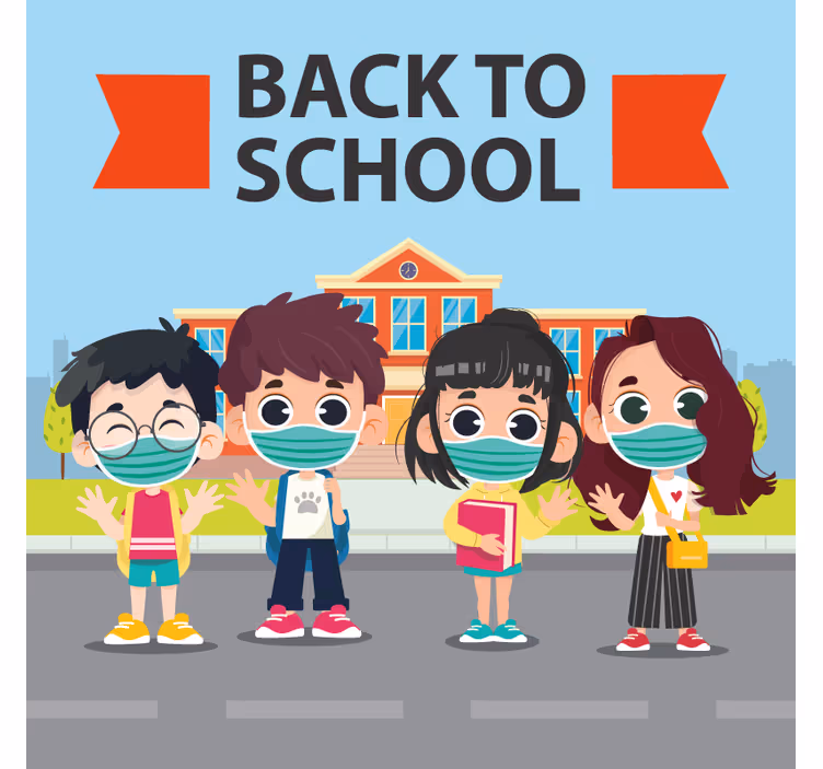 Store enrouleur chambre enfant design scolaire attrayant - TenStickers