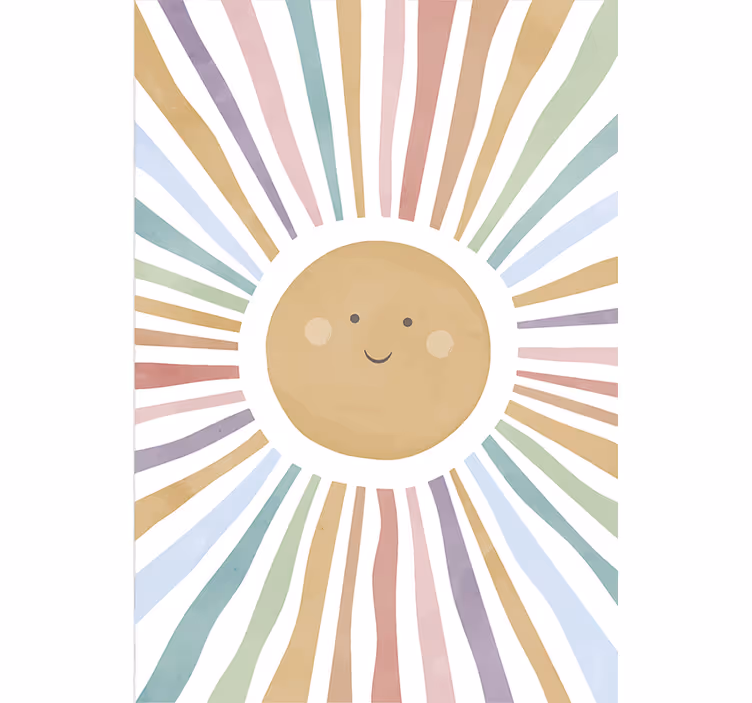 Store enrouleur chambre enfant soleil joyeux - TenStickers
