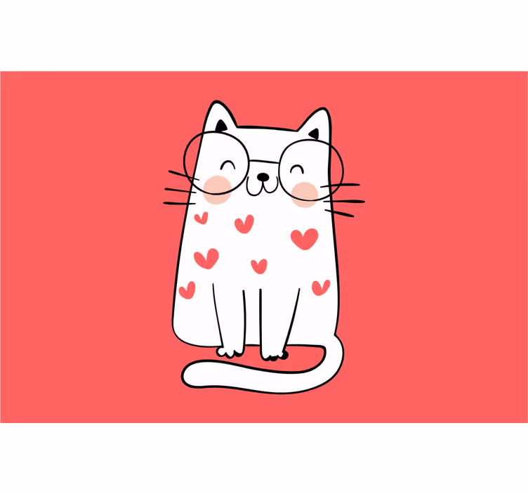 Store enrouleur chambre enfant chat souriant mignon - TenStickers
