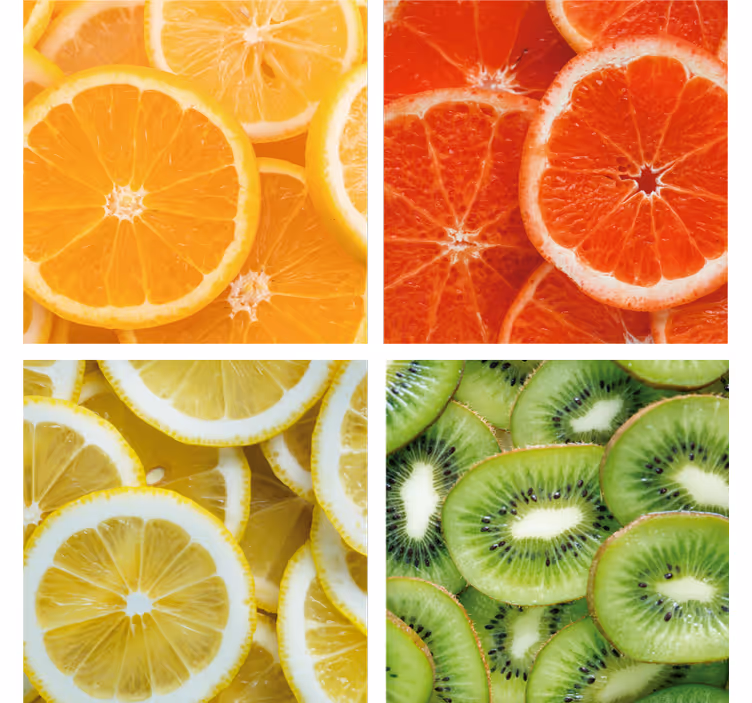 Store enrouleur cuisine fruits citrons et oranges - TenStickers