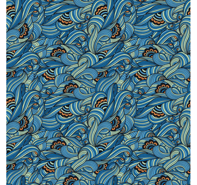 Store enrouleur cuisine motif fleurs paisley - TenStickers