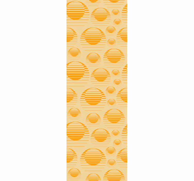Store enrouleur cuisine dessin rétro soleil réfrigérateur - TenStickers