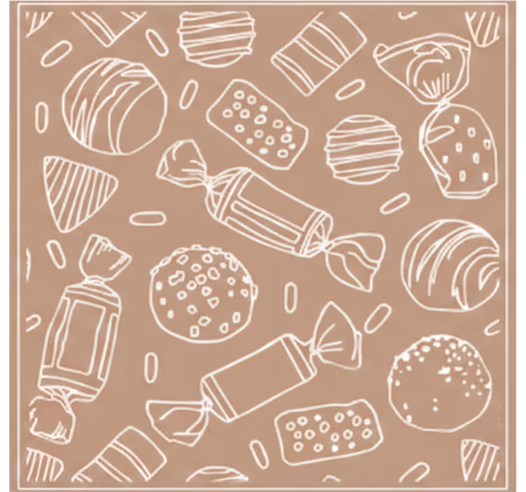 Store enrouleur cuisine carreaux caramel - TenStickers