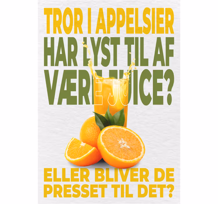 Store enrouleur cuisine les oranges veulent être pressées - TenStickers
