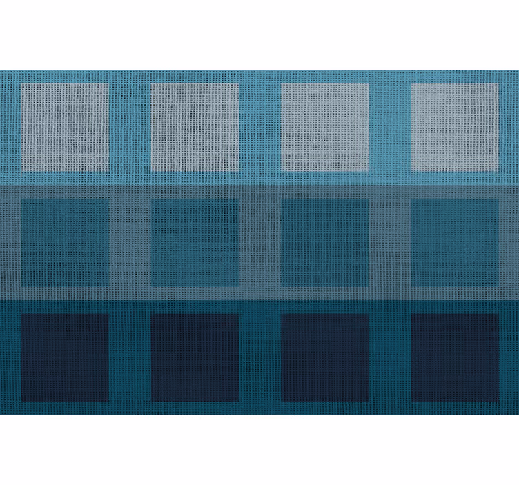 Store enrouleur bleu nappe moderne motifs bleus - TenStickers