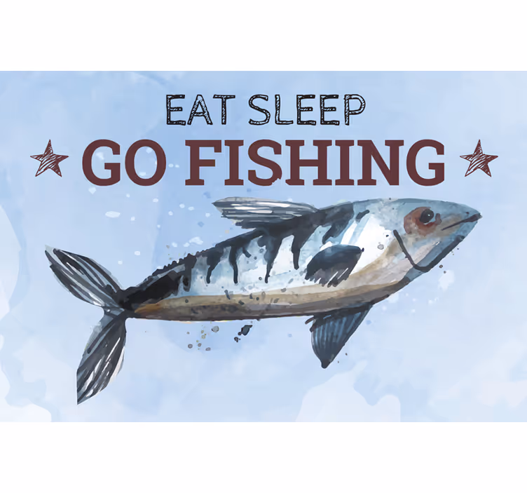 Store enrouleur bleu fruits de mer abstraits - TenStickers
