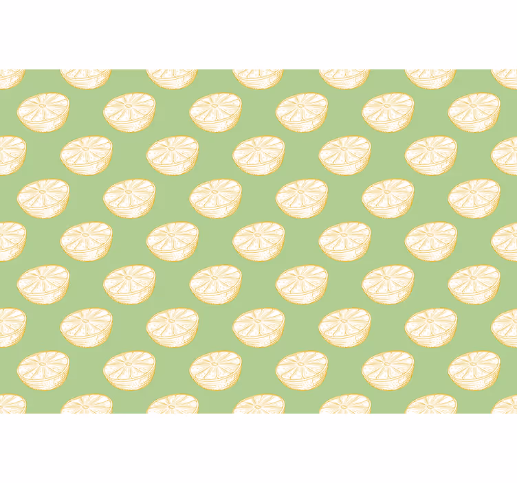Store enrouleur vert citron fruit dessiné à la main - TenStickers