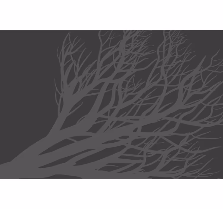 Store enrouleur gris feuille grise élégante - TenStickers
