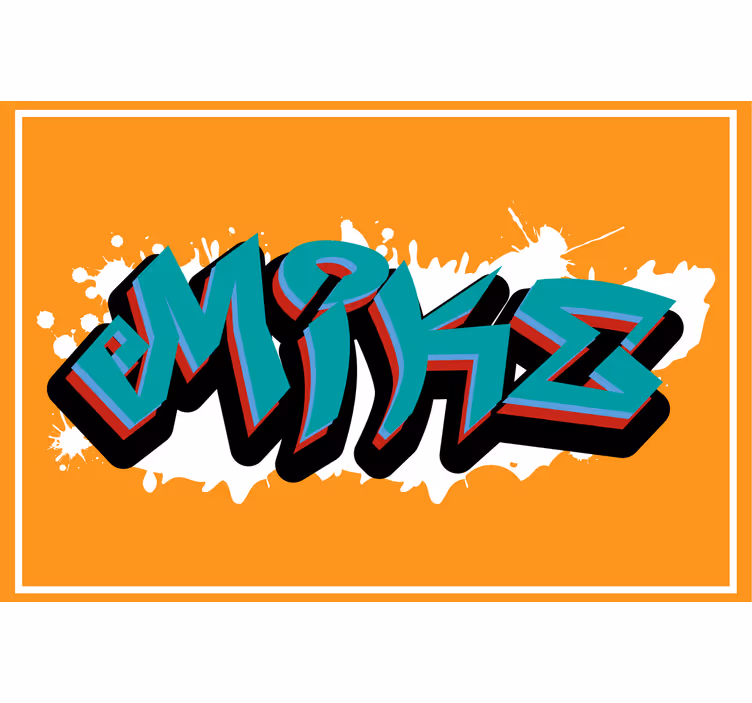 Store enrouleur orange style graffiti sauvage - TenStickers
