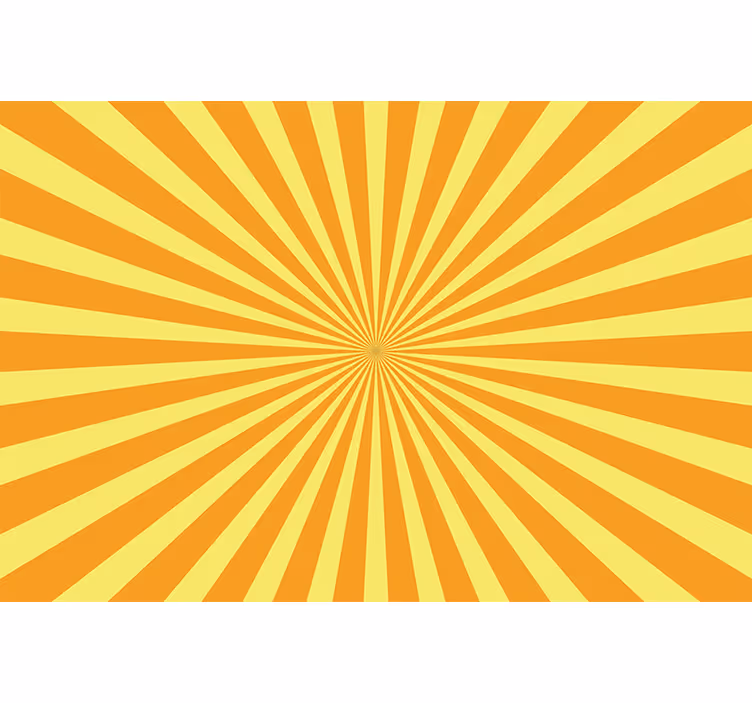 Store enrouleur orange coucher de soleil abstrait orange - TenStickers