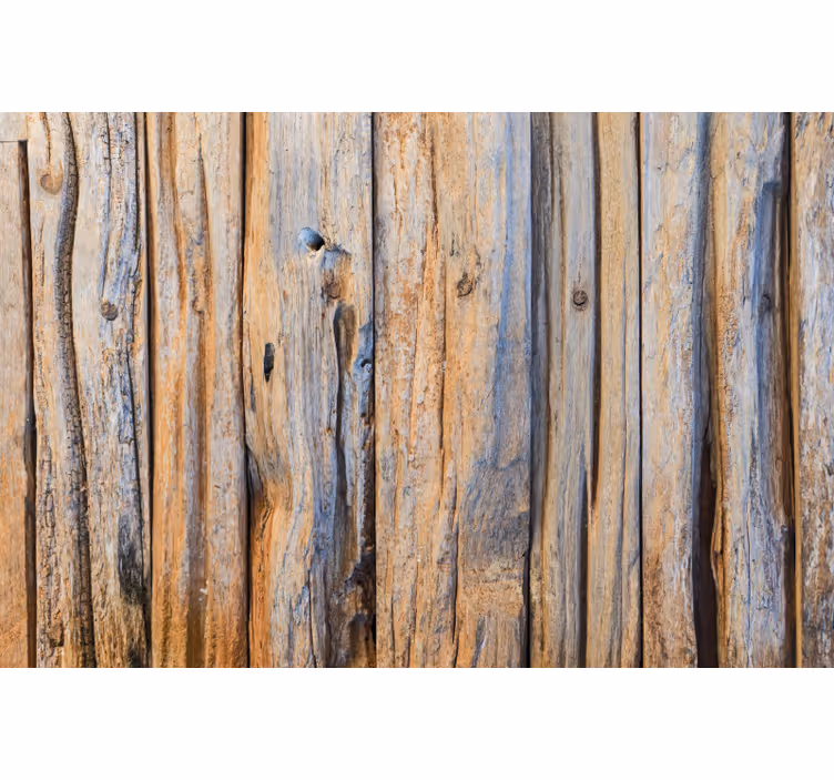 Store enrouleur bureaux texture 3d bûches en bois - TenStickers