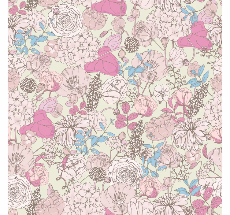 Store enrouleur salon style floral grandmillénium - TenStickers
