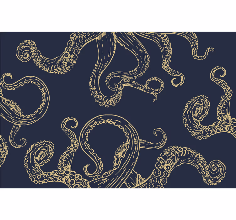 Store enrouleur chambre tentacules de pieuvre - TenStickers