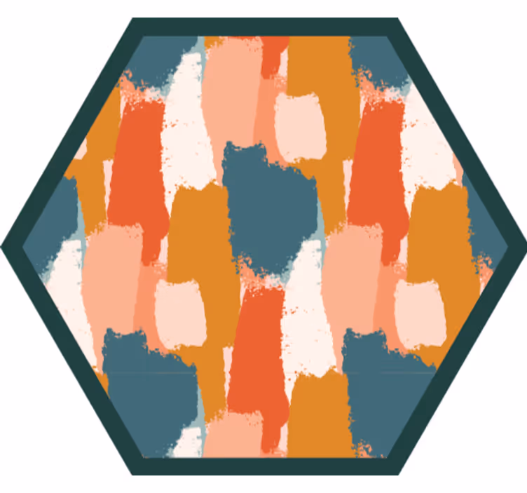 Store enrouleur chambre motif art abstrait usé - TenStickers