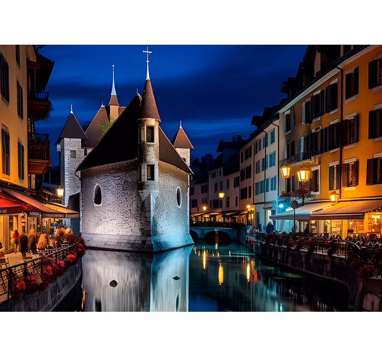Store enrouleur salon paysage d'annecy - TenStickers