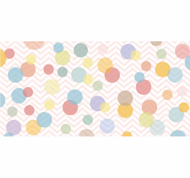 Store enrouleur chambre enfant à pois colorés chevron - TenStickers