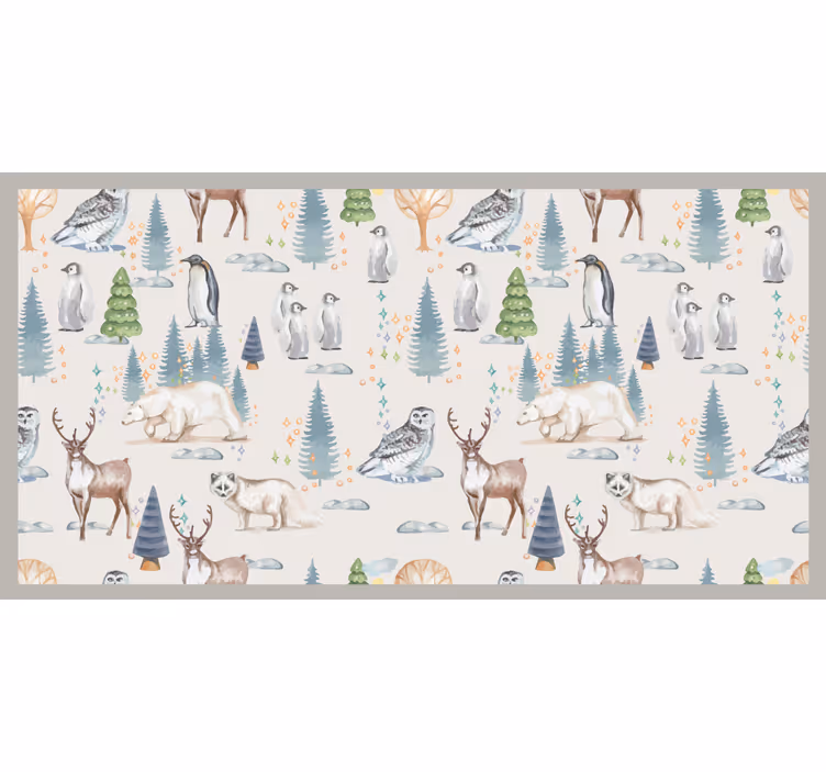 Store enrouleur chambre enfant forêt d'automne - TenStickers