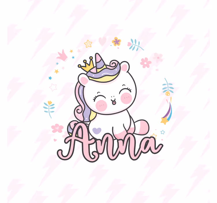 Store enrouleur chambre enfant joli bébé licorne - TenStickers