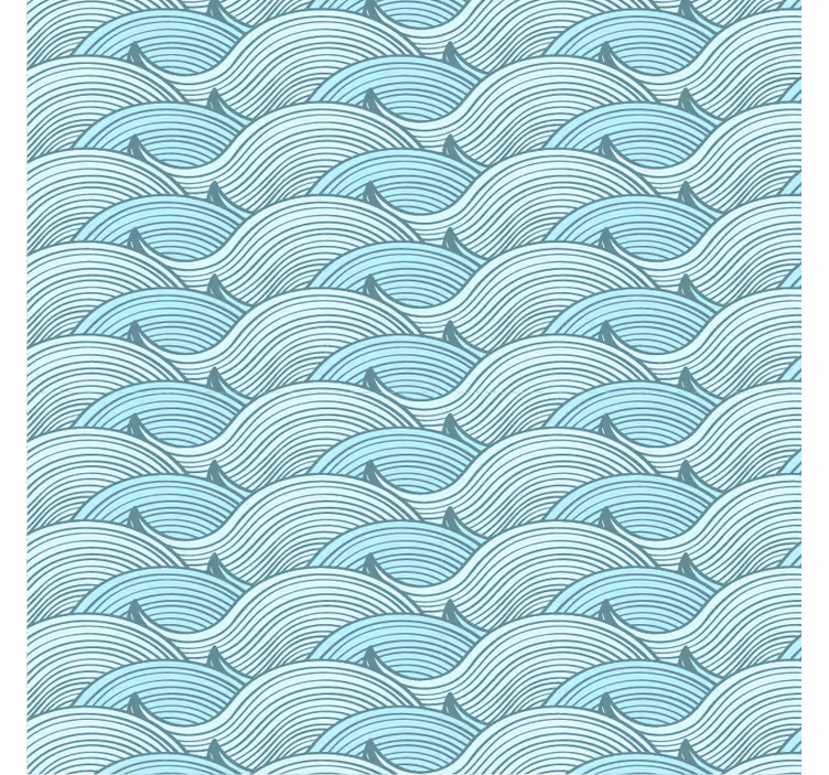 Store enrouleur chambre ado motif vagues - TenStickers