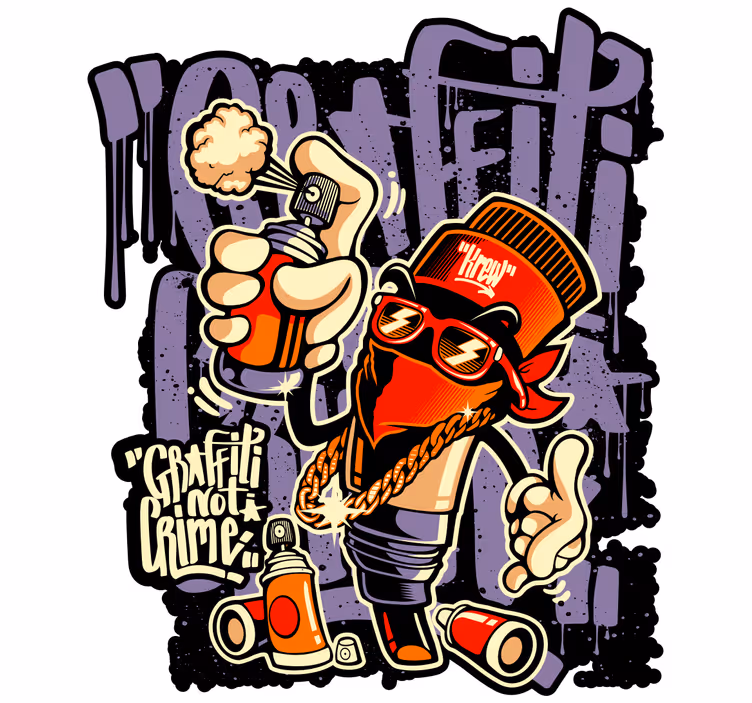 Store enrouleur chambre ado art de rue graffiti - TenStickers
