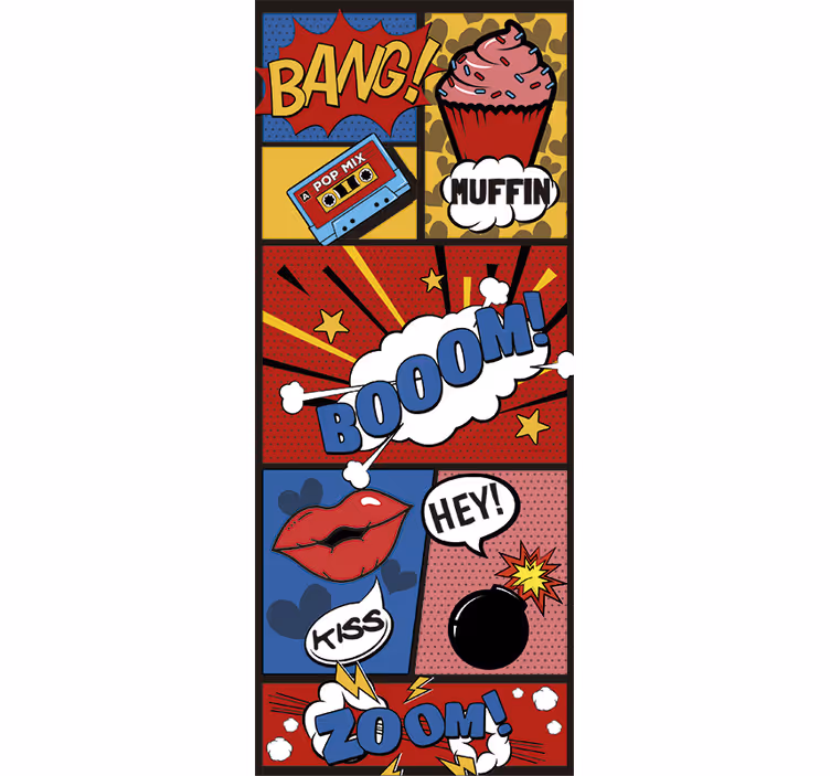 Store enrouleur chambre ado art pop comic - TenStickers