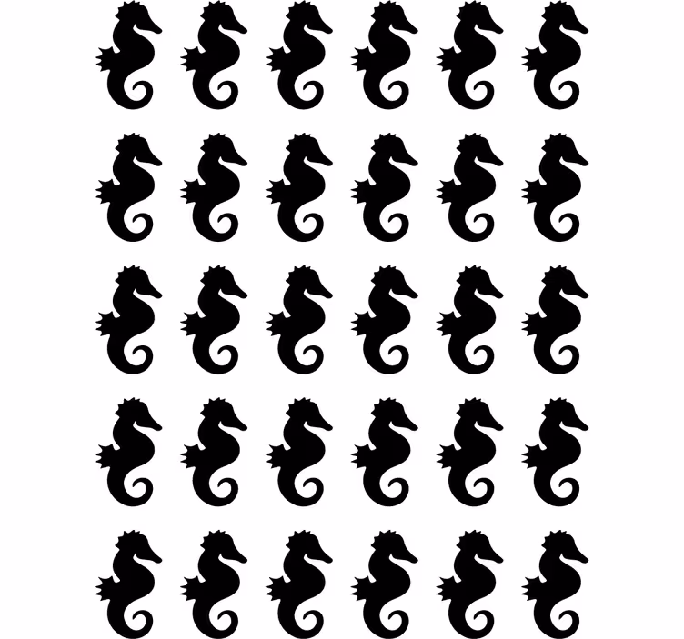 Store enrouleur chambre ado hippocampe décoratif - TenStickers