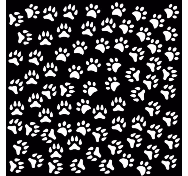 Store enrouleur chambre ado empreintes d'animaux - TenStickers