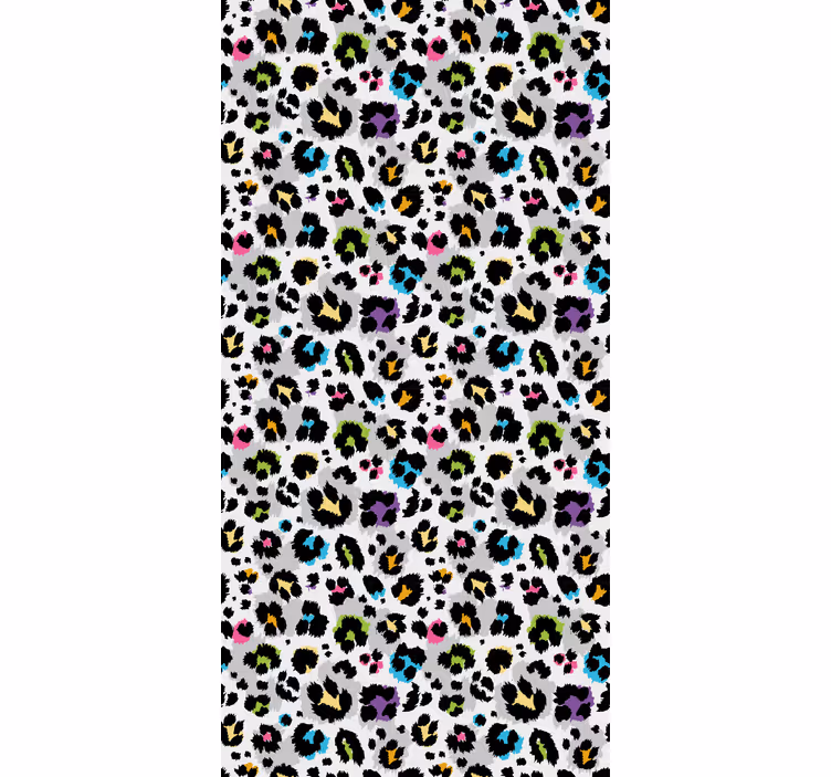 Store enrouleur chambre ado taches colorées sur fond blanc - TenStickers
