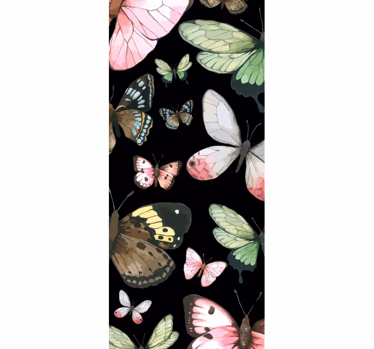 Store enrouleur chambre ado papillons réalistes - TenStickers