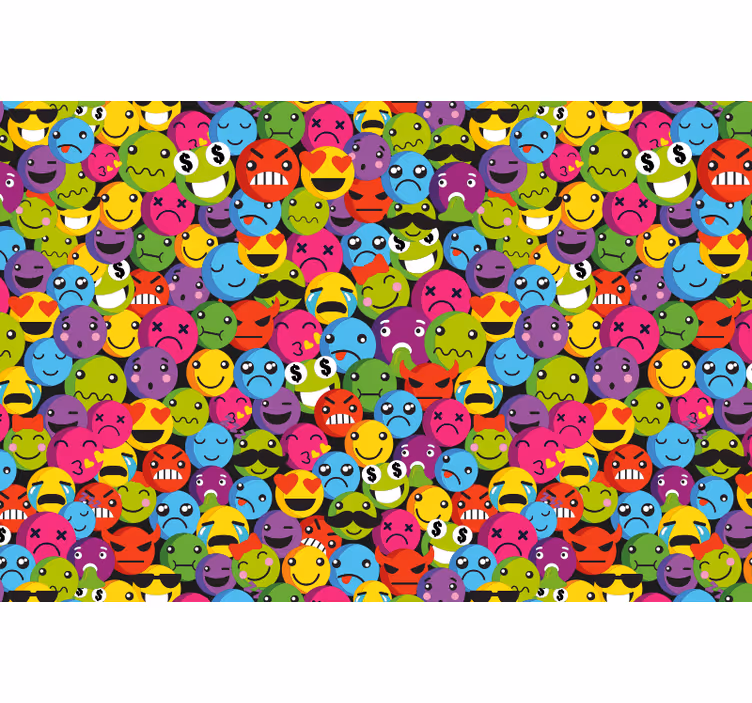 Store enrouleur chambre ado composition emoji - TenStickers
