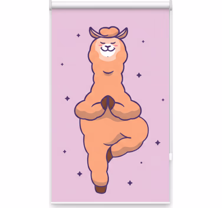 Store enrouleur chambre ado llama fitness - TenStickers