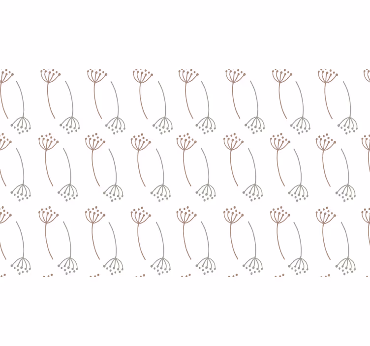 Store enrouleur blanc design pissenlits pastel - TenStickers