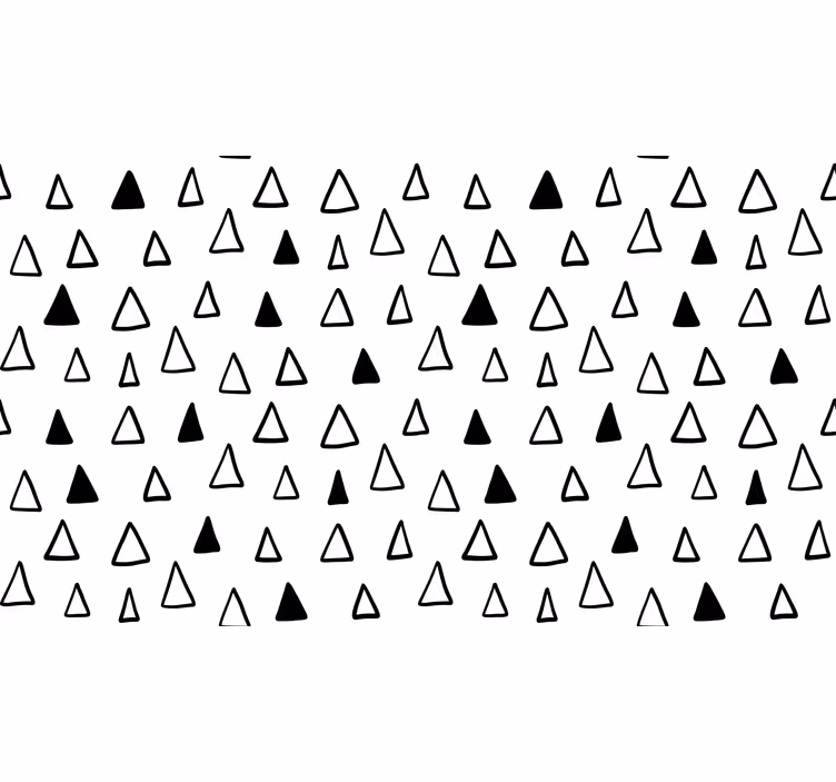 Store enrouleur blanc triangles nordiques petits - TenStickers