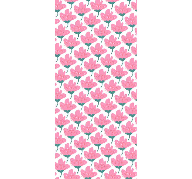 Store enrouleur fleur fleurs roses - TenStickers