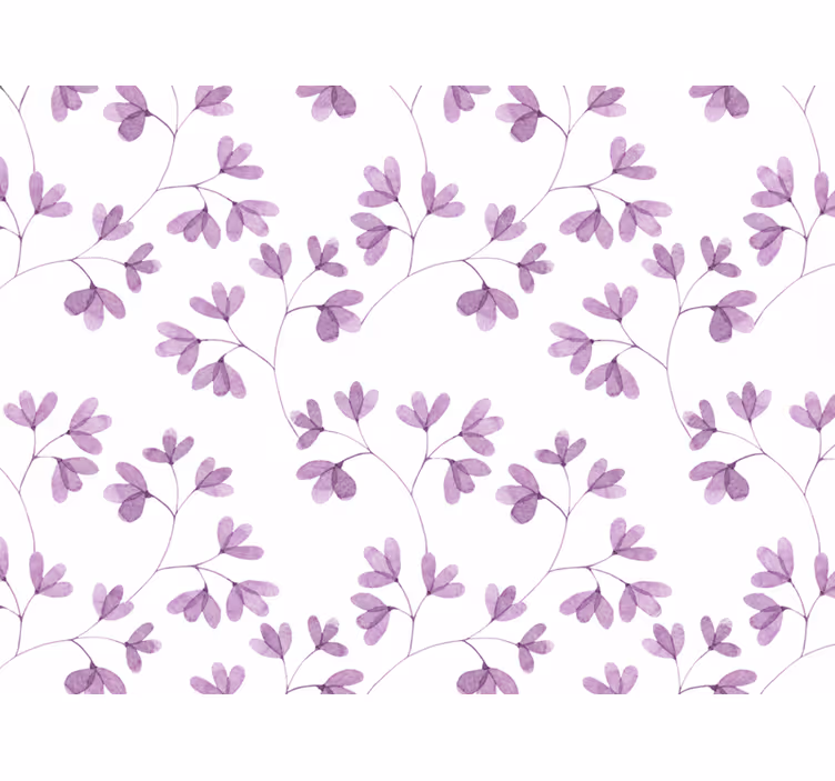 Store enrouleur fleur motif violet - TenStickers