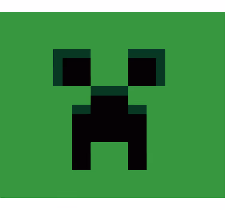 Store enrouleur gamer vert minecraft - TenStickers
