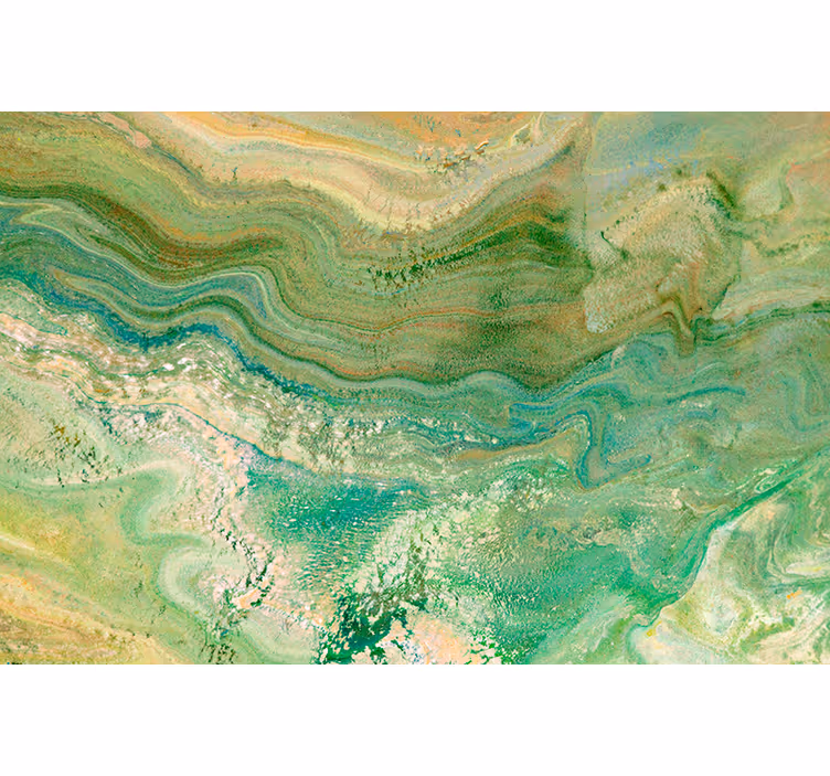 Store enrouleur textures et motifs vert et beige - TenStickers