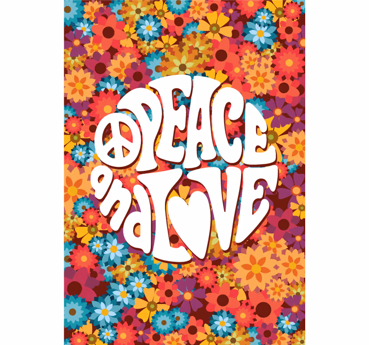 Store enrouleur phrase paix et amour - TenStickers